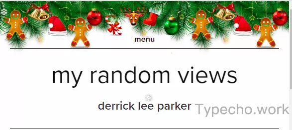 为您的Typecho提供非 JS 雪花效果