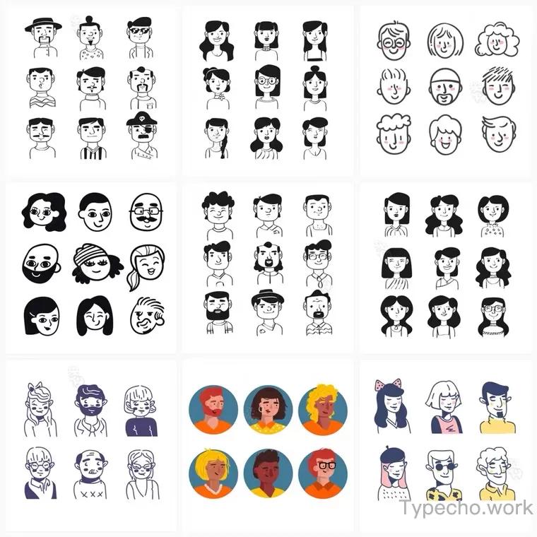 分享几套卡通平面设计素材