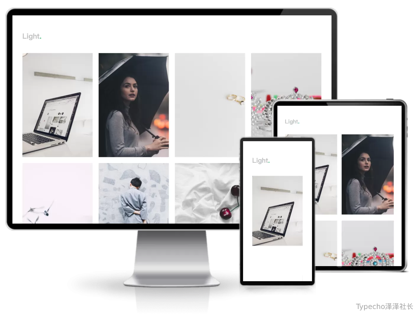 Light一款相册类型主题模板