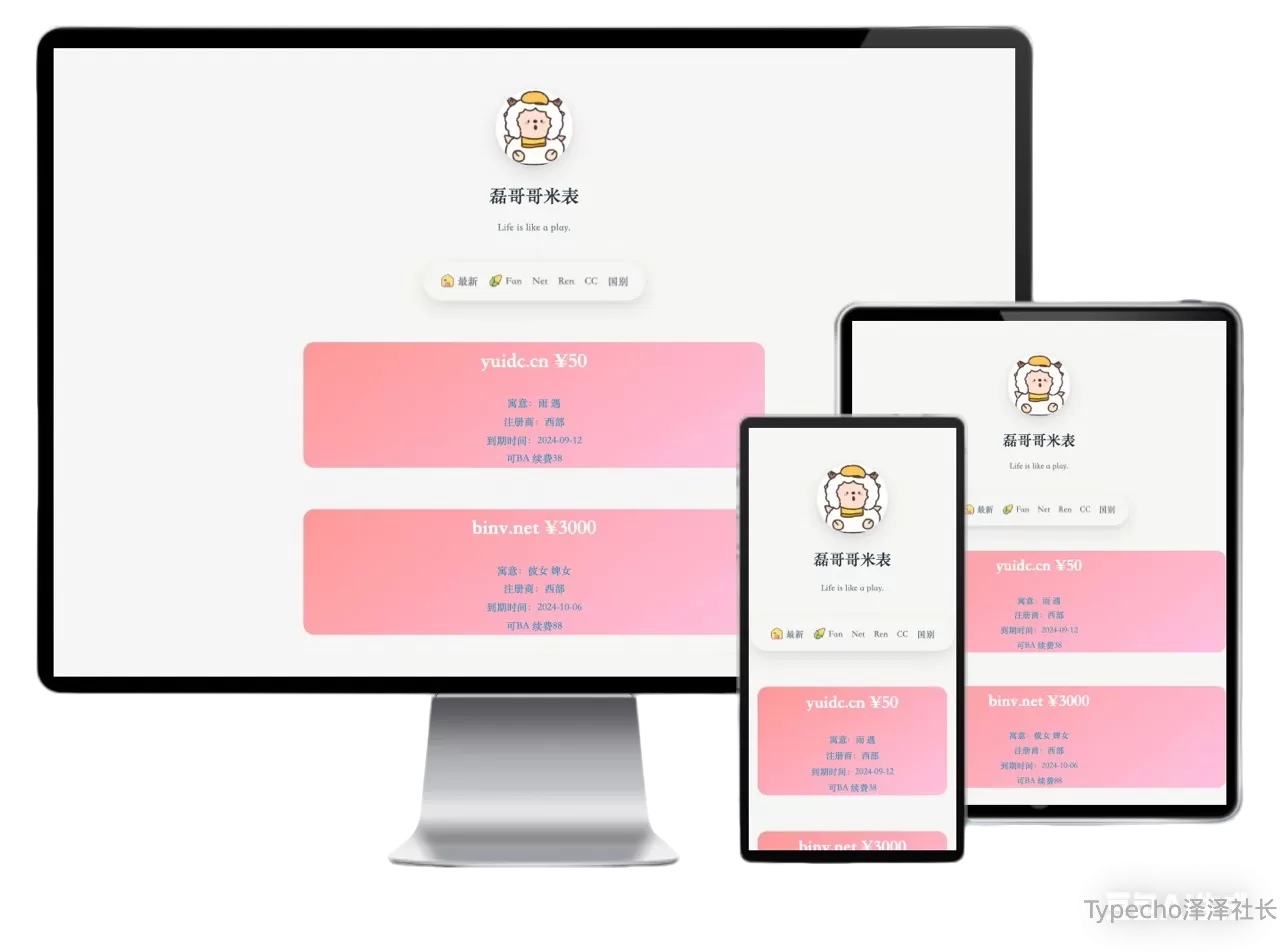 MIBIAO米表类型主题